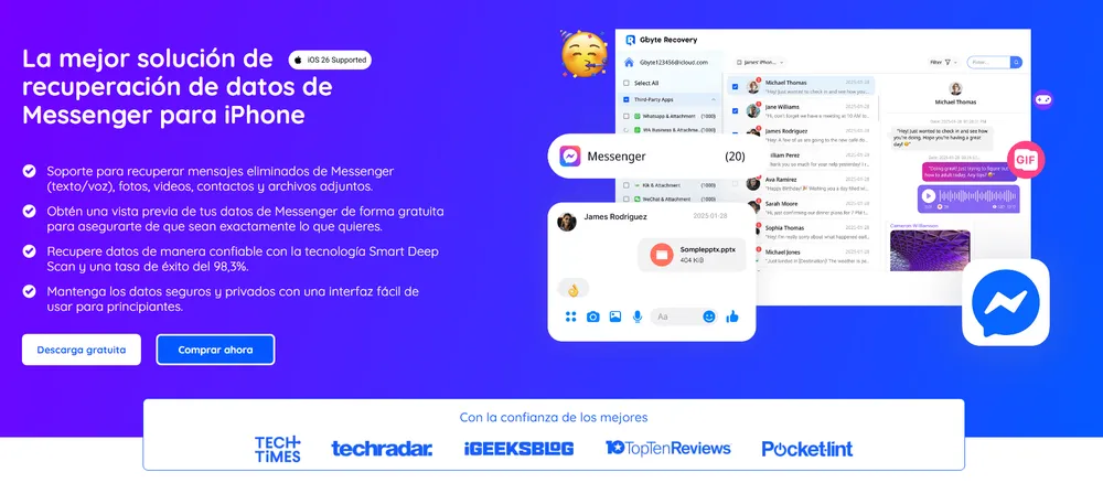 Gbyte Recovery Messenger