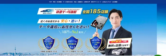 iPhoneデータ復旧業者4：特急データ復旧