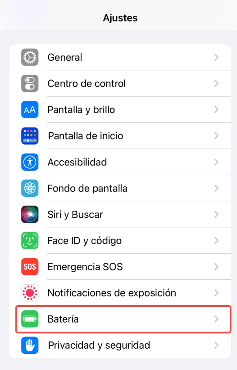 bateria en iphone