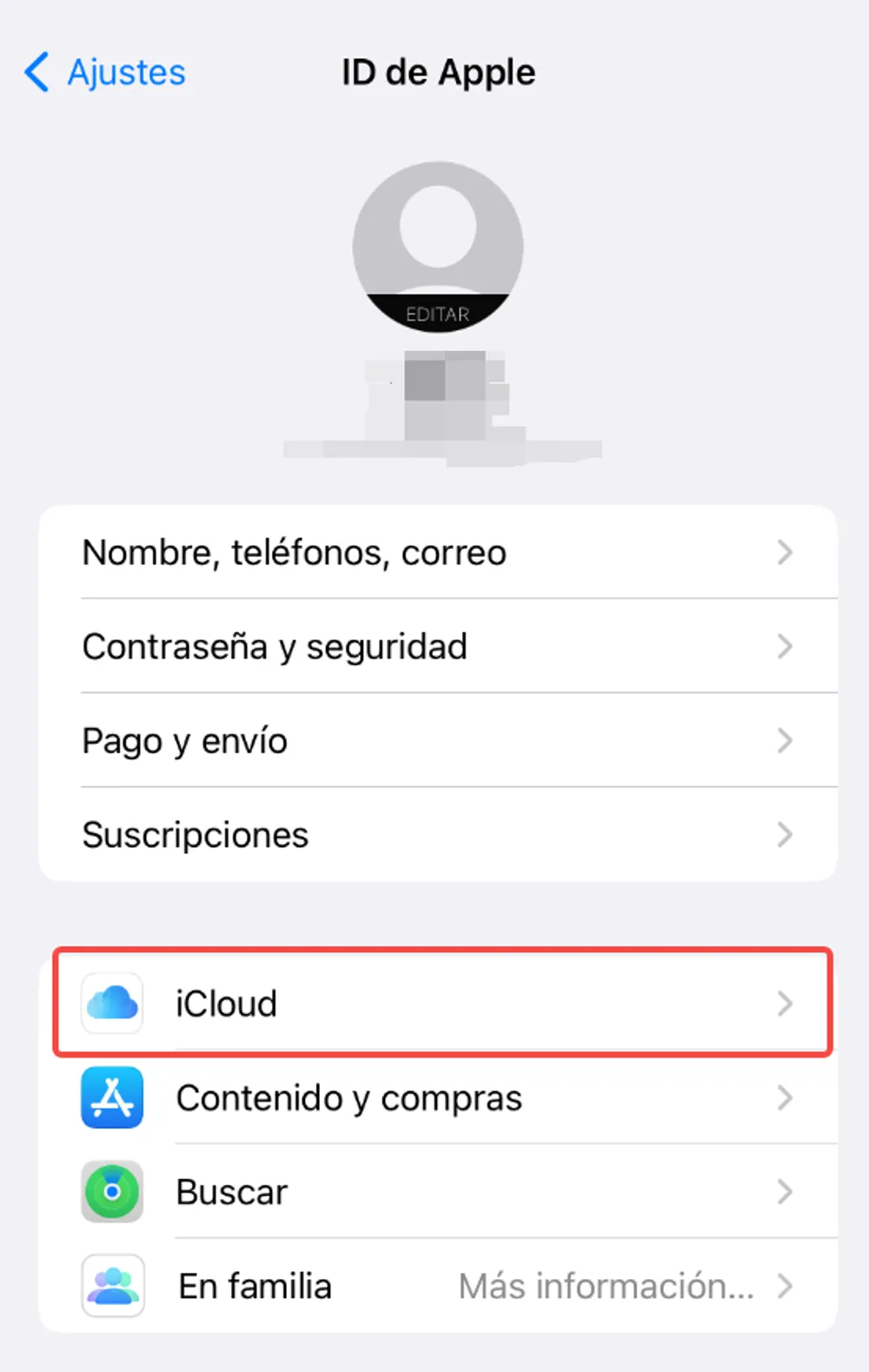 iCloud Fotos