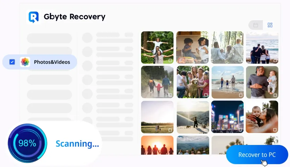 Utilisez Gbyte Recovery pour prévisualiser gratuitement vos vidéos supprimées gbyte-videos-recovery.webp