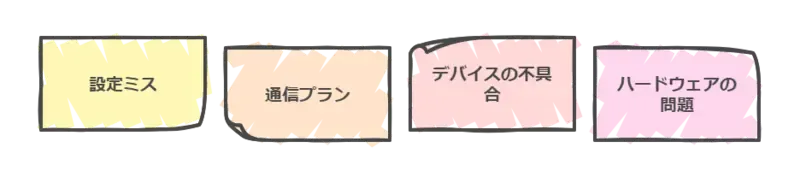 iphone テザリング 繋がら ない-原因のまとめ