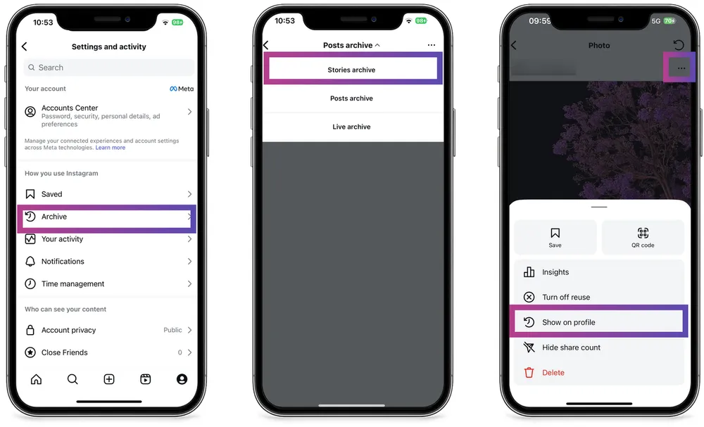 Recover Archived Instagram Stories