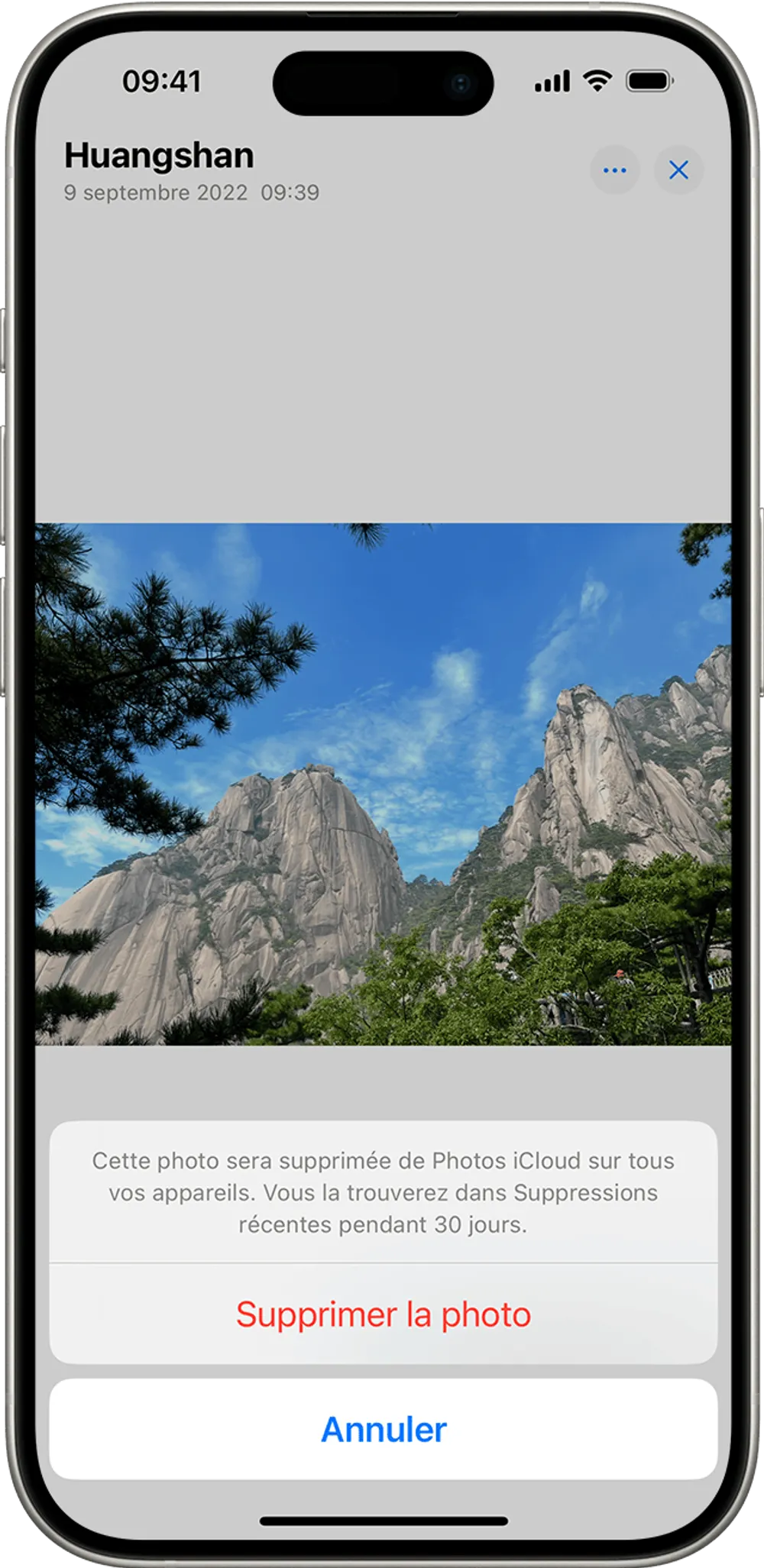 Suppression simple d'une photo supprimer-une-photo-sur-iphone.webp