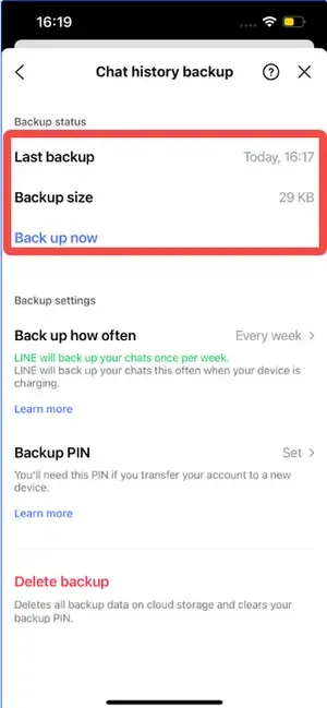 line メッセージ削除 復元 裏ワザ（LINEのバックアップを確認）