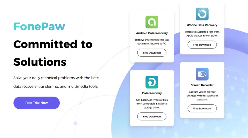FonePaw official site screenshot