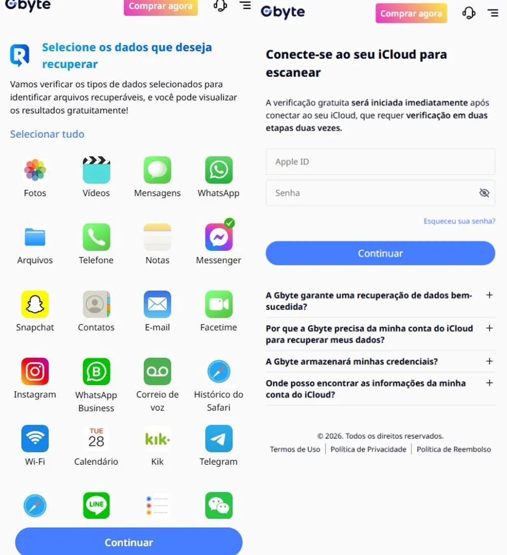selecionar Messenger para recuperar mensagens apagadas selecione-messenger-recuperar.webp