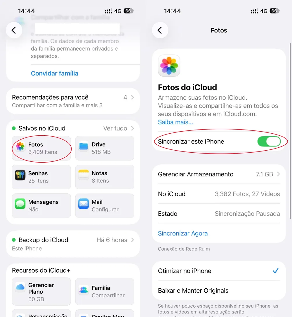 ativar sincronização de fotos no iCloud ative-sincronizacao.webp