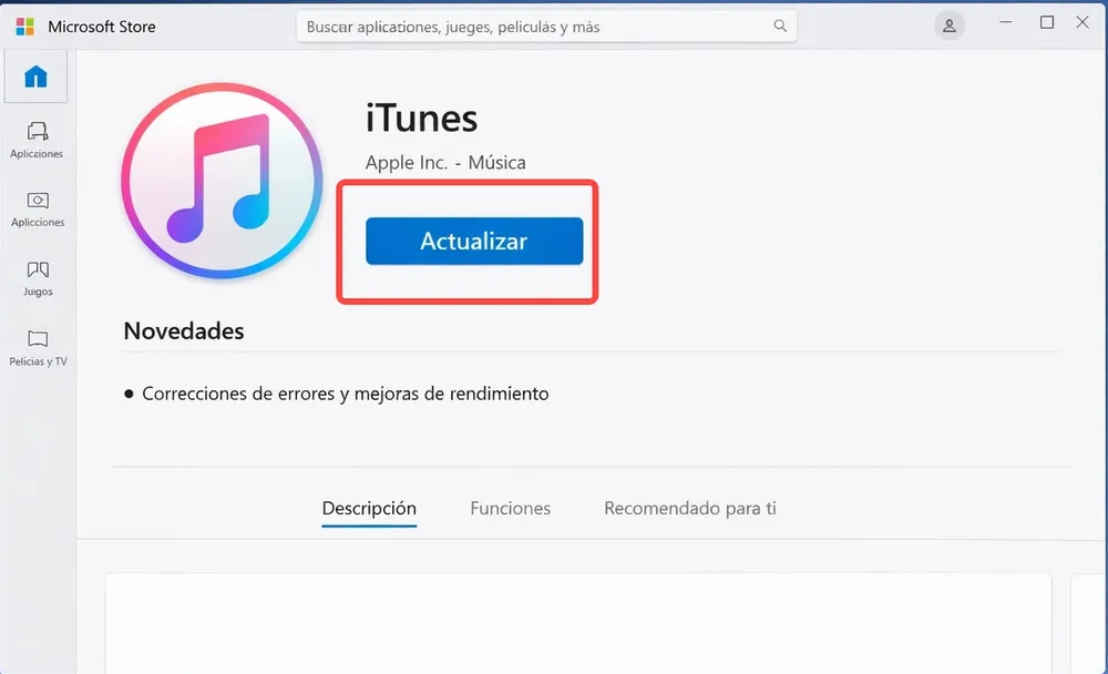 Actualizar iTunes actualizar-itunes.webp
