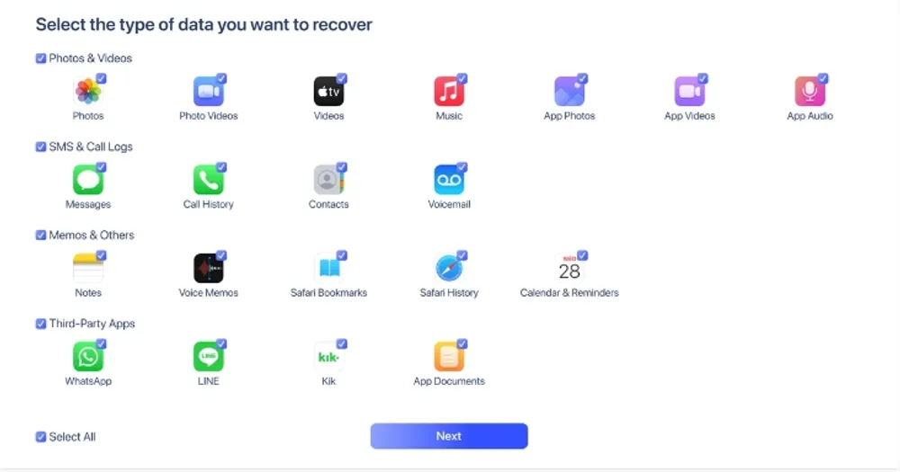Tipo de datos recuperables de EaseUS Mobisaver tipos-datos-recuperables-easeus-mobisaver.webp